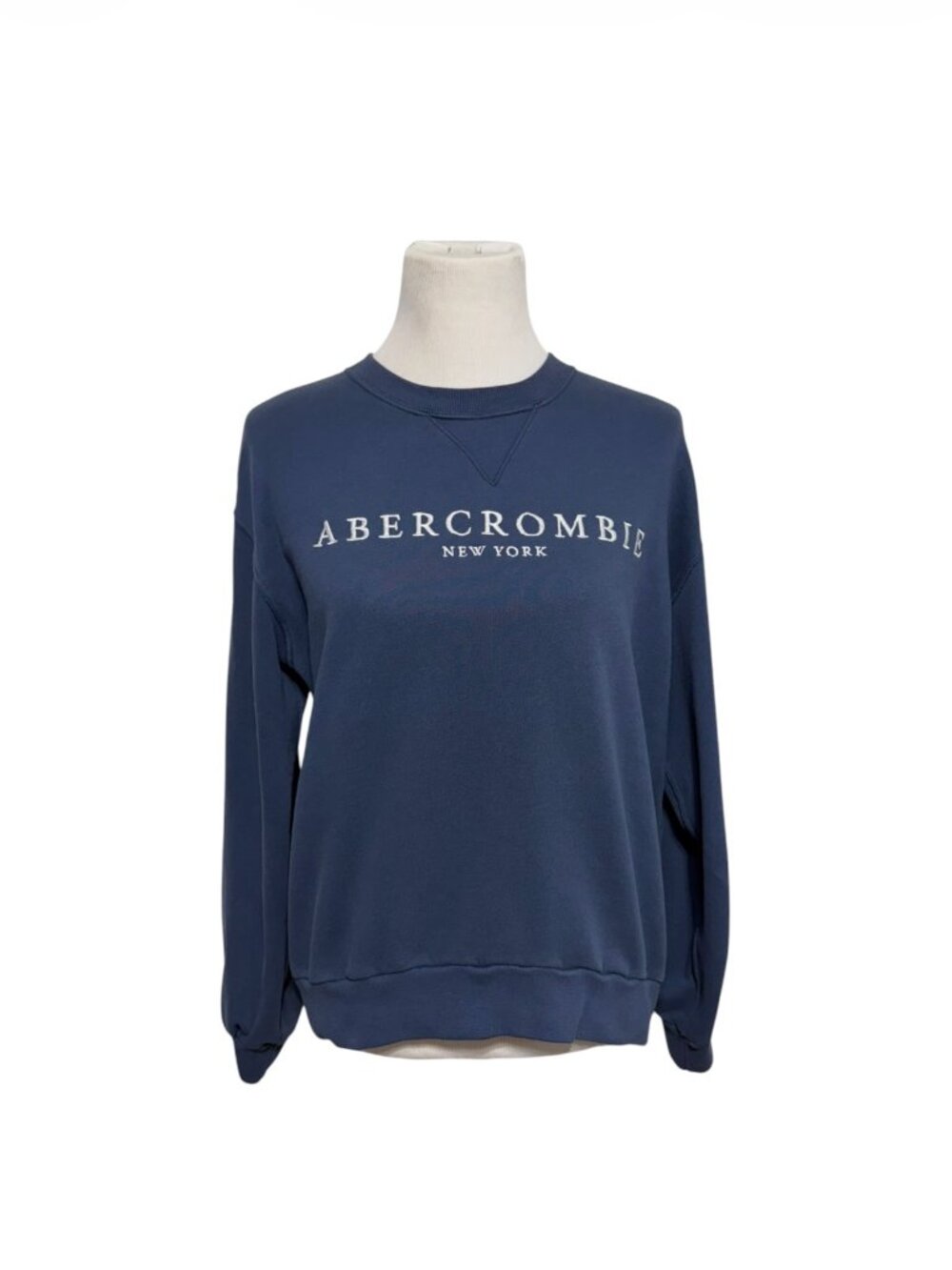 Abercrombie & Fitch Classic Crewneck Sweatshirt Navy Blue Women’s Size Medium